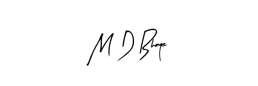 if you are searching for the best signature style for your name M D Bhoye. so please give up your signature search. here we have designed multiple signature styles  using Arty Signature. M D Bhoye signature style 8 images and pictures png