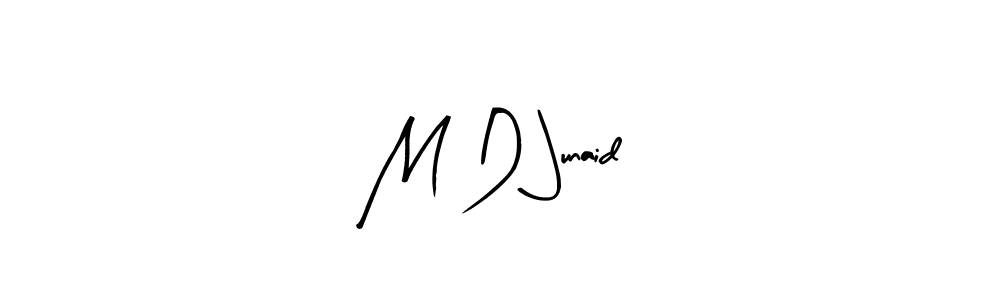 Design your own signature with our free online signature maker. With this signature software, you can create a handwritten (Arty Signature) signature for name M D Junaid. M D Junaid signature style 8 images and pictures png