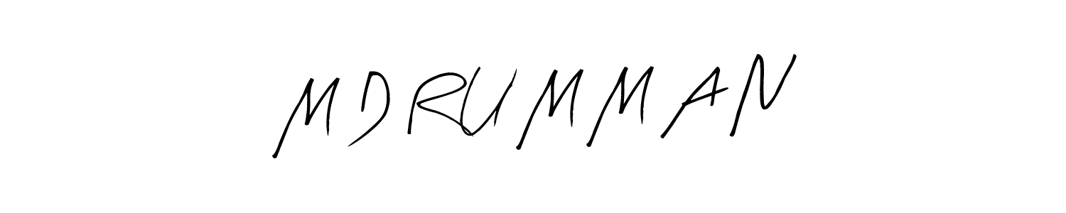 How to make M D R U M M A N signature? Arty Signature is a professional autograph style. Create handwritten signature for M D R U M M A N name. M D R U M M A N signature style 8 images and pictures png
