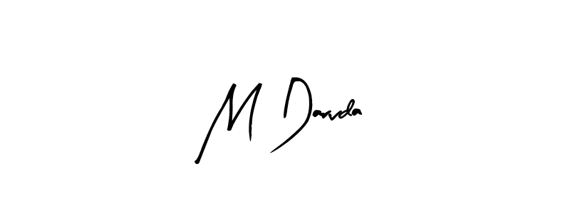 M Darvda stylish signature style. Best Handwritten Sign (Arty Signature) for my name. Handwritten Signature Collection Ideas for my name M Darvda. M Darvda signature style 8 images and pictures png