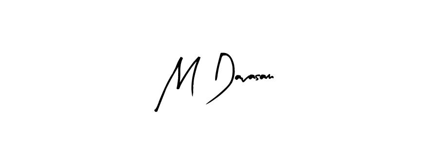 M Davasam stylish signature style. Best Handwritten Sign (Arty Signature) for my name. Handwritten Signature Collection Ideas for my name M Davasam. M Davasam signature style 8 images and pictures png