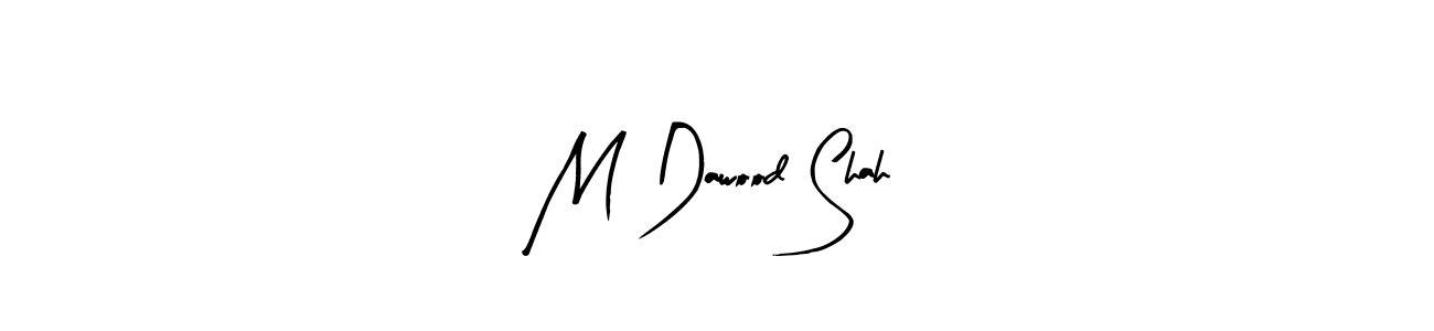 The best way (Arty Signature) to make a short signature is to pick only two or three words in your name. The name M Dawood Shah include a total of six letters. For converting this name. M Dawood Shah signature style 8 images and pictures png