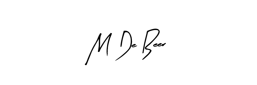 if you are searching for the best signature style for your name M De Beer. so please give up your signature search. here we have designed multiple signature styles  using Arty Signature. M De Beer signature style 8 images and pictures png