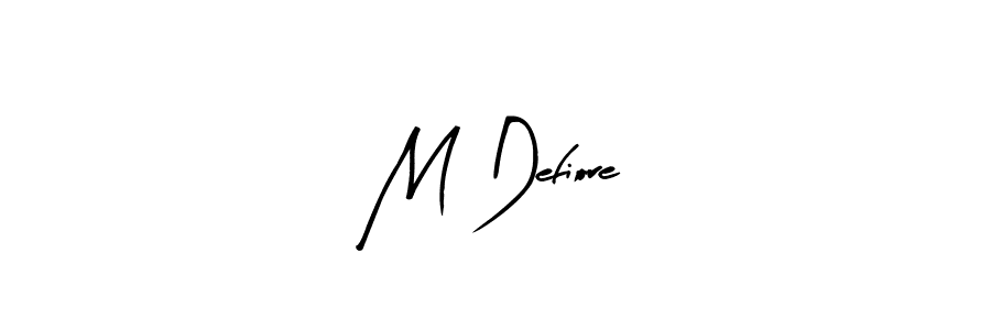 How to make M Defiore signature? Arty Signature is a professional autograph style. Create handwritten signature for M Defiore name. M Defiore signature style 8 images and pictures png