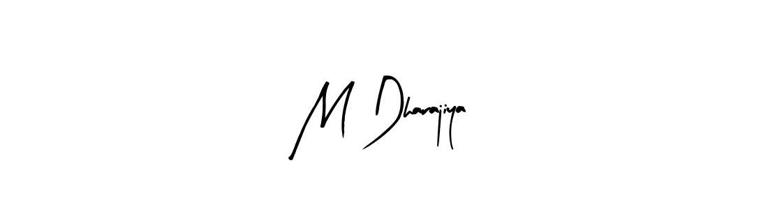 How to make M Dharajiya name signature. Use Arty Signature style for creating short signs online. This is the latest handwritten sign. M Dharajiya signature style 8 images and pictures png