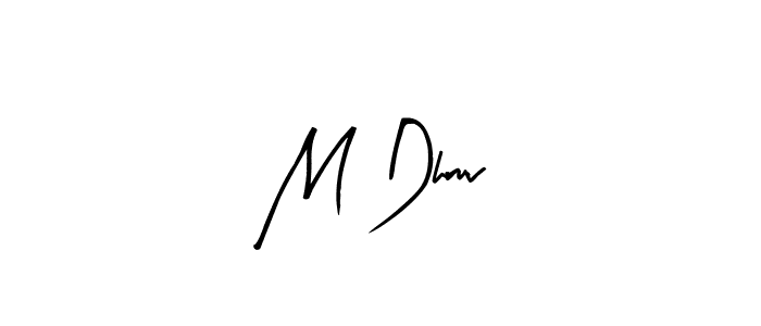 Design your own signature with our free online signature maker. With this signature software, you can create a handwritten (Arty Signature) signature for name M Dhruv. M Dhruv signature style 8 images and pictures png