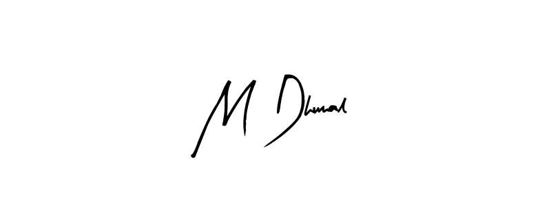 It looks lik you need a new signature style for name M Dhumal. Design unique handwritten (Arty Signature) signature with our free signature maker in just a few clicks. M Dhumal signature style 8 images and pictures png