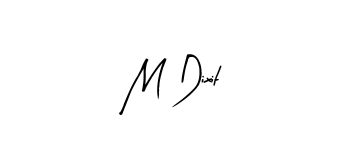 Design your own signature with our free online signature maker. With this signature software, you can create a handwritten (Arty Signature) signature for name M Dixit. M Dixit signature style 8 images and pictures png