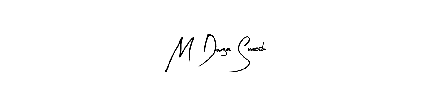 Design your own signature with our free online signature maker. With this signature software, you can create a handwritten (Arty Signature) signature for name M Durga Suresh. M Durga Suresh signature style 8 images and pictures png
