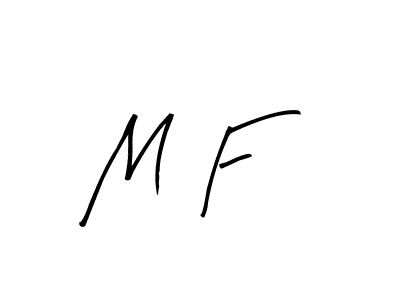 How to make M F  signature? Arty Signature is a professional autograph style. Create handwritten signature for M F  name. M F  signature style 8 images and pictures png