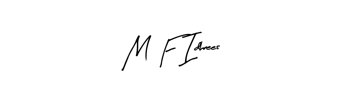 if you are searching for the best signature style for your name M F Idhrees. so please give up your signature search. here we have designed multiple signature styles  using Arty Signature. M F Idhrees signature style 8 images and pictures png