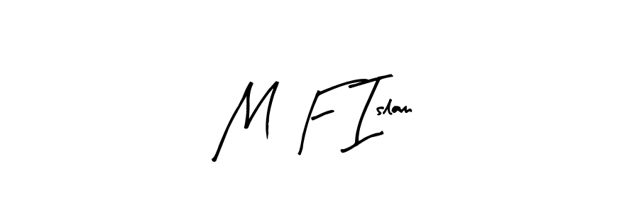 How to make M F Islam name signature. Use Arty Signature style for creating short signs online. This is the latest handwritten sign. M F Islam signature style 8 images and pictures png