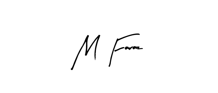 How to make M Faraz name signature. Use Arty Signature style for creating short signs online. This is the latest handwritten sign. M Faraz signature style 8 images and pictures png