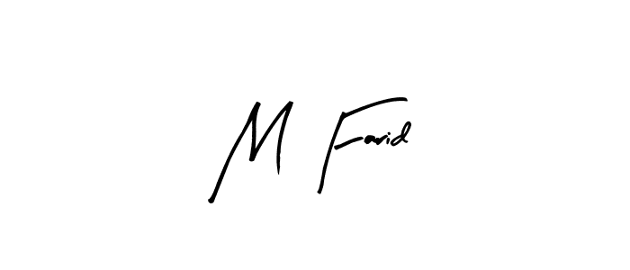 M Farid stylish signature style. Best Handwritten Sign (Arty Signature) for my name. Handwritten Signature Collection Ideas for my name M Farid. M Farid signature style 8 images and pictures png