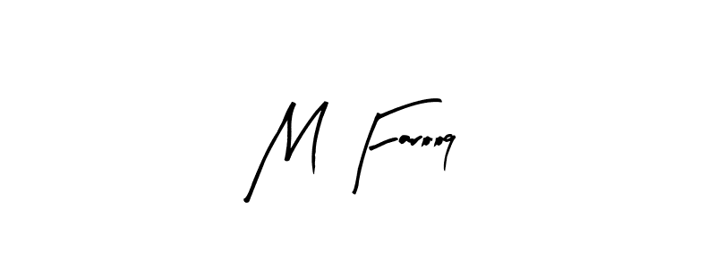 M Farooq stylish signature style. Best Handwritten Sign (Arty Signature) for my name. Handwritten Signature Collection Ideas for my name M Farooq. M Farooq signature style 8 images and pictures png