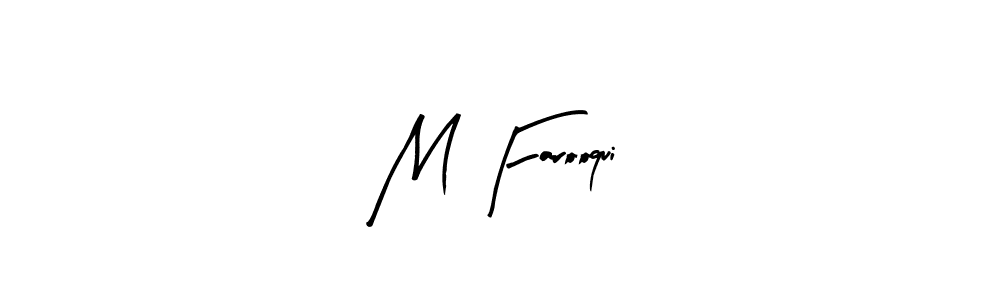 The best way (Arty Signature) to make a short signature is to pick only two or three words in your name. The name M Farooqui include a total of six letters. For converting this name. M Farooqui signature style 8 images and pictures png