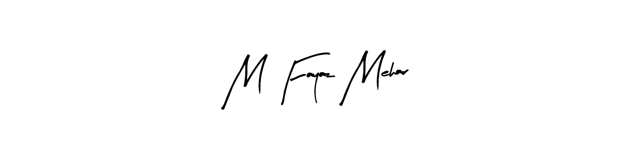 Here are the top 10 professional signature styles for the name M Fayaz Mehar. These are the best autograph styles you can use for your name. M Fayaz Mehar signature style 8 images and pictures png