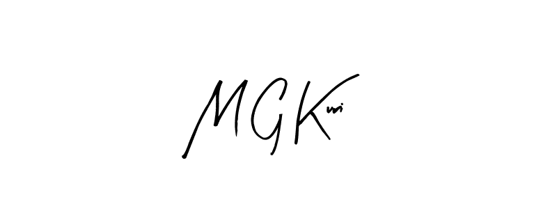 How to make M G Kuri name signature. Use Arty Signature style for creating short signs online. This is the latest handwritten sign. M G Kuri signature style 8 images and pictures png