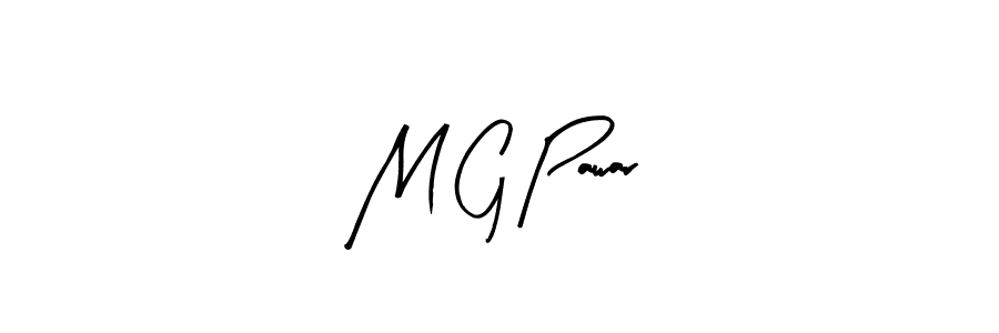 Arty Signature is a professional signature style that is perfect for those who want to add a touch of class to their signature. It is also a great choice for those who want to make their signature more unique. Get M G Pawar name to fancy signature for free. M G Pawar signature style 8 images and pictures png