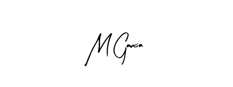 How to make M Garcia name signature. Use Arty Signature style for creating short signs online. This is the latest handwritten sign. M Garcia signature style 8 images and pictures png