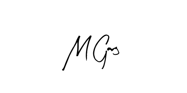 Create a beautiful signature design for name M Garg. With this signature (Arty Signature) fonts, you can make a handwritten signature for free. M Garg signature style 8 images and pictures png