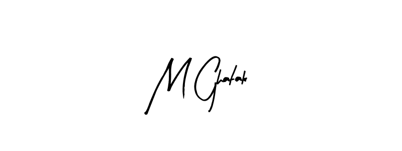 Once you've used our free online signature maker to create your best signature Arty Signature style, it's time to enjoy all of the benefits that M Ghatak name signing documents. M Ghatak signature style 8 images and pictures png