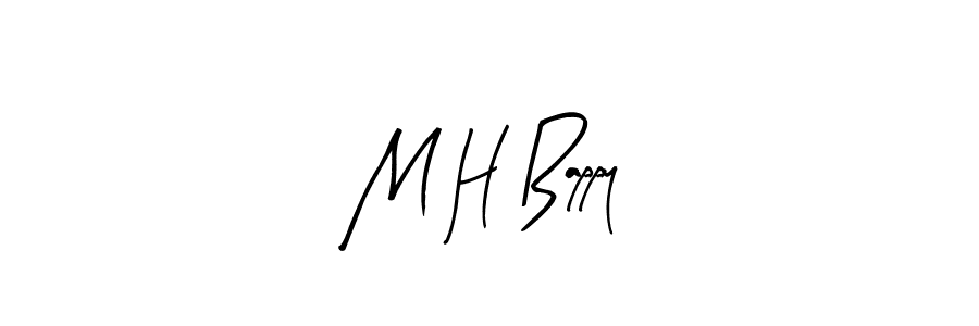 Also we have M H Bappy name is the best signature style. Create professional handwritten signature collection using Arty Signature autograph style. M H Bappy signature style 8 images and pictures png