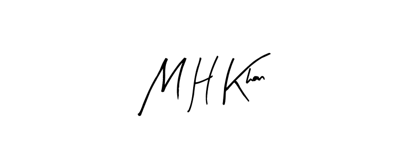 Similarly Arty Signature is the best handwritten signature design. Signature creator online .You can use it as an online autograph creator for name M H Khan. M H Khan signature style 8 images and pictures png