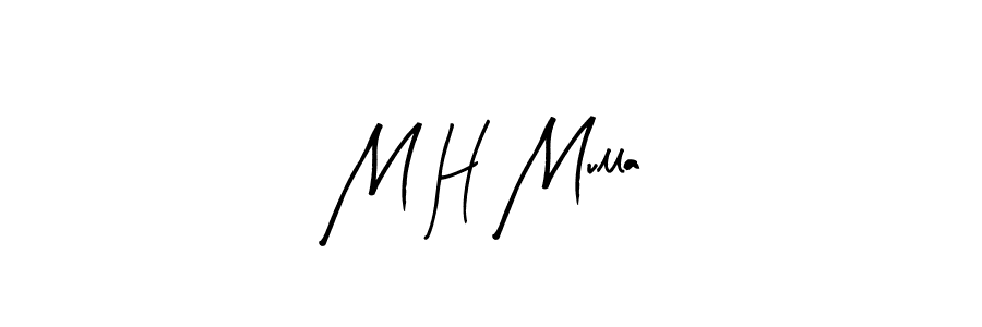 Similarly Arty Signature is the best handwritten signature design. Signature creator online .You can use it as an online autograph creator for name M H Mulla. M H Mulla signature style 8 images and pictures png
