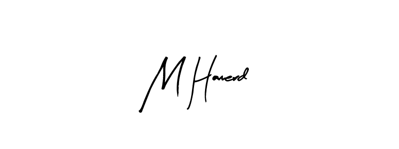 Use a signature maker to create a handwritten signature online. With this signature software, you can design (Arty Signature) your own signature for name M Hamerd. M Hamerd signature style 8 images and pictures png