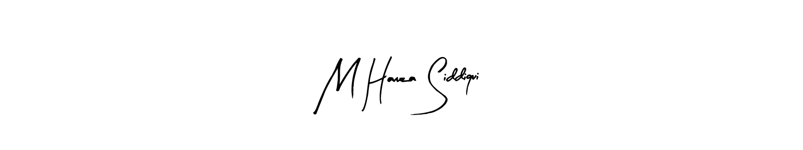Arty Signature is a professional signature style that is perfect for those who want to add a touch of class to their signature. It is also a great choice for those who want to make their signature more unique. Get M Hamza Siddiqui name to fancy signature for free. M Hamza Siddiqui signature style 8 images and pictures png