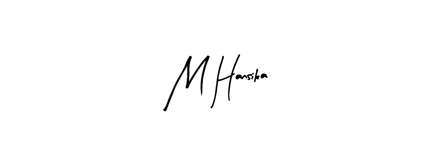 Also You can easily find your signature by using the search form. We will create M Hansika name handwritten signature images for you free of cost using Arty Signature sign style. M Hansika signature style 8 images and pictures png