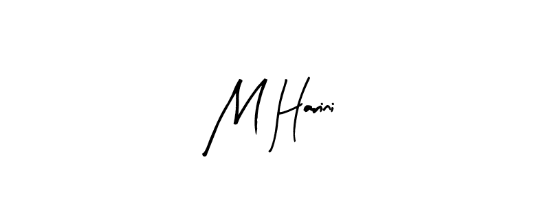 You should practise on your own different ways (Arty Signature) to write your name (M Harini) in signature. don't let someone else do it for you. M Harini signature style 8 images and pictures png