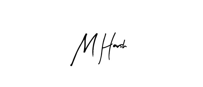 Also we have M Harsh name is the best signature style. Create professional handwritten signature collection using Arty Signature autograph style. M Harsh signature style 8 images and pictures png