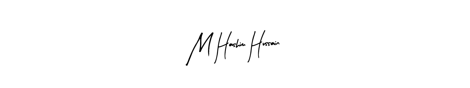 Similarly Arty Signature is the best handwritten signature design. Signature creator online .You can use it as an online autograph creator for name M Hashim Hussain. M Hashim Hussain signature style 8 images and pictures png