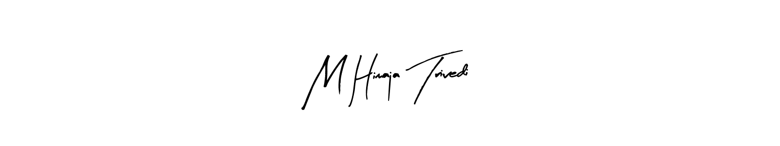 M Himaja Trivedi stylish signature style. Best Handwritten Sign (Arty Signature) for my name. Handwritten Signature Collection Ideas for my name M Himaja Trivedi. M Himaja Trivedi signature style 8 images and pictures png