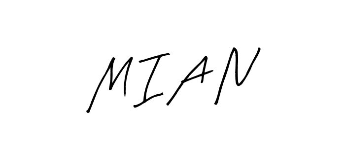 M I A N stylish signature style. Best Handwritten Sign (Arty Signature) for my name. Handwritten Signature Collection Ideas for my name M I A N. M I A N signature style 8 images and pictures png