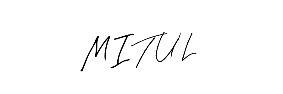 Also we have M I T U L name is the best signature style. Create professional handwritten signature collection using Arty Signature autograph style. M I T U L signature style 8 images and pictures png