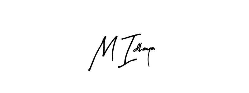 Use a signature maker to create a handwritten signature online. With this signature software, you can design (Arty Signature) your own signature for name M Idhaya. M Idhaya signature style 8 images and pictures png