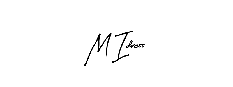 The best way (Arty Signature) to make a short signature is to pick only two or three words in your name. The name M Idress include a total of six letters. For converting this name. M Idress signature style 8 images and pictures png