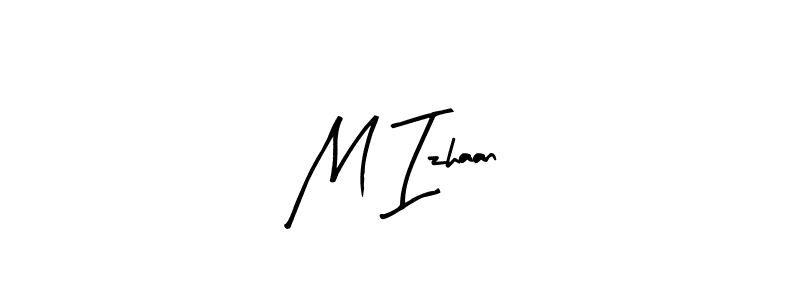 You should practise on your own different ways (Arty Signature) to write your name (M Izhaan) in signature. don't let someone else do it for you. M Izhaan signature style 8 images and pictures png