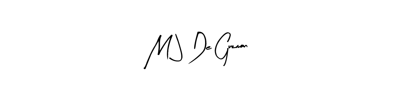 Arty Signature is a professional signature style that is perfect for those who want to add a touch of class to their signature. It is also a great choice for those who want to make their signature more unique. Get M J De Guzman name to fancy signature for free. M J De Guzman signature style 8 images and pictures png