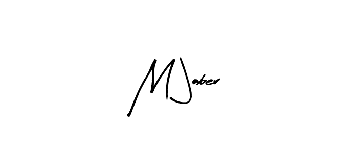 M Jaber stylish signature style. Best Handwritten Sign (Arty Signature) for my name. Handwritten Signature Collection Ideas for my name M Jaber. M Jaber signature style 8 images and pictures png