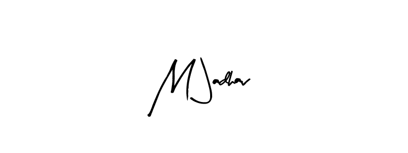 Here are the top 10 professional signature styles for the name M Jadhav. These are the best autograph styles you can use for your name. M Jadhav signature style 8 images and pictures png