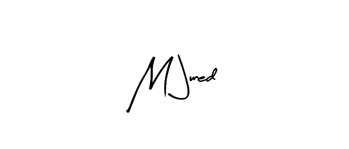 How to make M Juned name signature. Use Arty Signature style for creating short signs online. This is the latest handwritten sign. M Juned signature style 8 images and pictures png