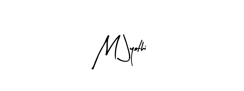 Arty Signature is a professional signature style that is perfect for those who want to add a touch of class to their signature. It is also a great choice for those who want to make their signature more unique. Get M Jyothi name to fancy signature for free. M Jyothi signature style 8 images and pictures png