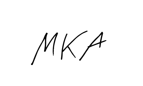 Best and Professional Signature Style for M K A. Arty Signature Best Signature Style Collection. M K A signature style 8 images and pictures png