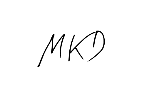 Design your own signature with our free online signature maker. With this signature software, you can create a handwritten (Arty Signature) signature for name M K D. M K D signature style 8 images and pictures png