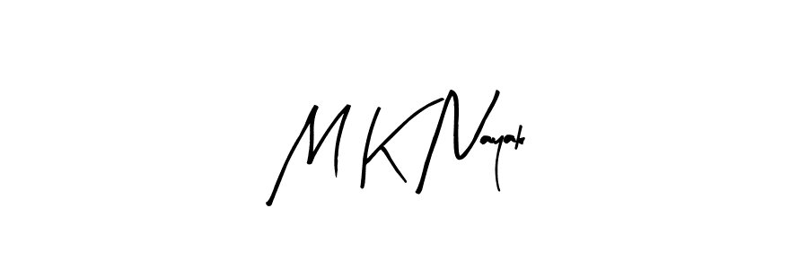 Make a beautiful signature design for name M K Nayak. With this signature (Arty Signature) style, you can create a handwritten signature for free. M K Nayak signature style 8 images and pictures png
