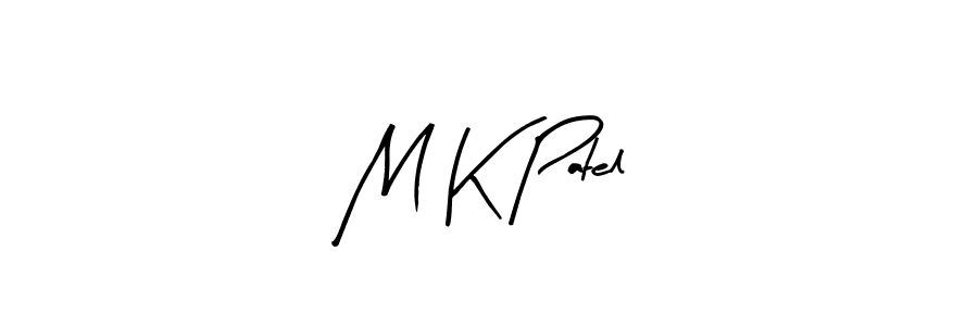 How to make M K Patel name signature. Use Arty Signature style for creating short signs online. This is the latest handwritten sign. M K Patel signature style 8 images and pictures png